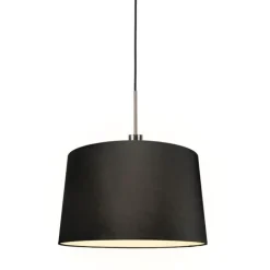 Moderne Hängelampe Stahl mit Schirm 45 cm schwarz - Combi 1