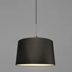 Moderne Hängelampe Stahl mit Schirm 45 cm schwarz - Combi 1