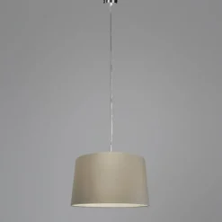 Moderne Hängelampe Stahl mit Schirm 45 cm taupe - Cappo 1