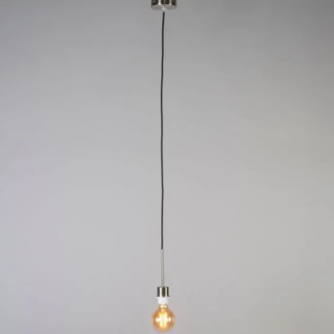 Moderne Hängelampe Stahl mit Schirm 45 cm Taupe - Combi 1