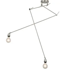 Moderne Hängelampe Stahl ohne Lampenschirm - Blitz II