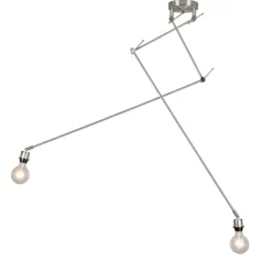 Moderne Hängelampe Stahl ohne Lampenschirm - Blitz II