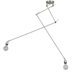 Moderne Hängelampe Stahl ohne Lampenschirm - Blitz II