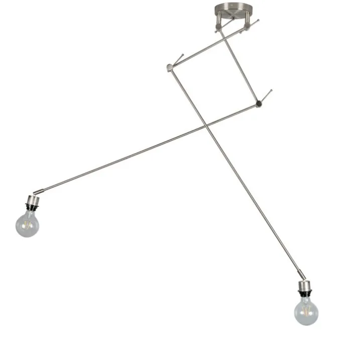 Moderne Hängelampe Stahl ohne Lampenschirm - Blitz II