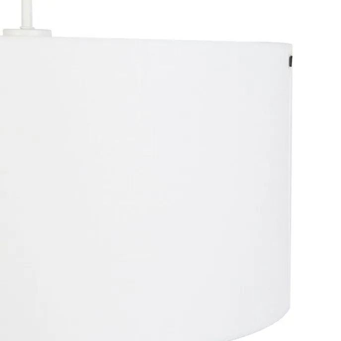 Moderne Hängelampe weiß mit weißem Schirm 50 cm - Combi 1