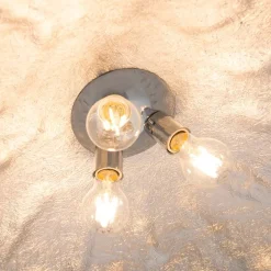 Moderne Hängelampe Weiß mit Silber 70cm - Magna