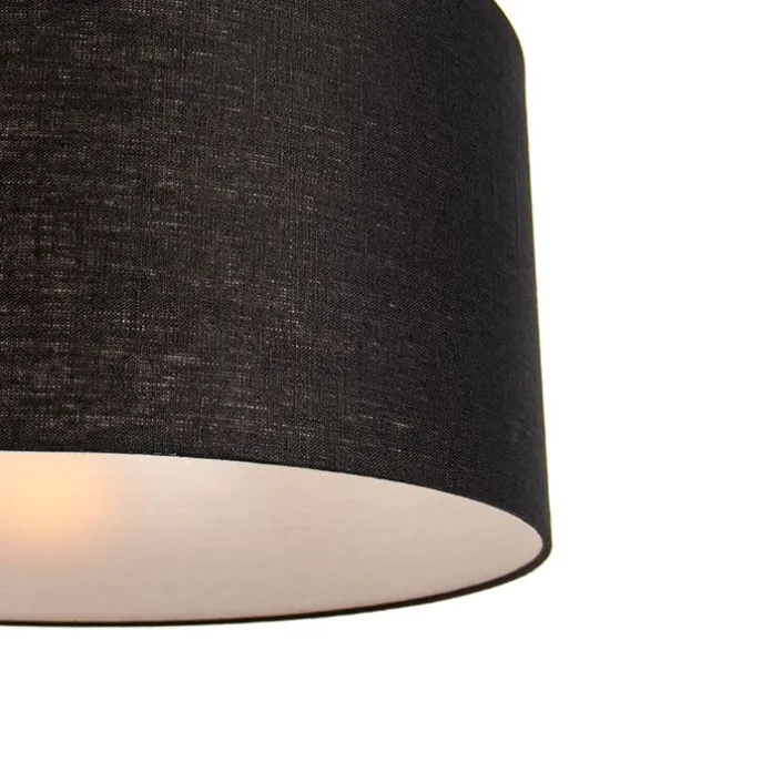 Moderne Hängelampe weiß mit schwarzem Schirm 50 cm - Combi 1