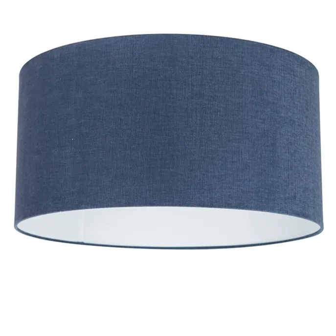 Moderne Hängelampe weiß mit antikblauem Schirm 50 cm - Combi 1