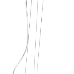 Moderne Hängelampe weiß mit Silber 50cm - Magna