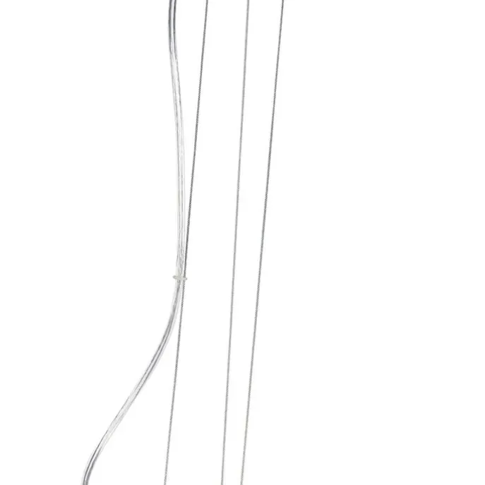 Moderne Hängelampe weiß mit Silber 50cm - Magna