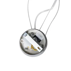 Moderne Hängelampe weiß mit Silber 50cm - Magna