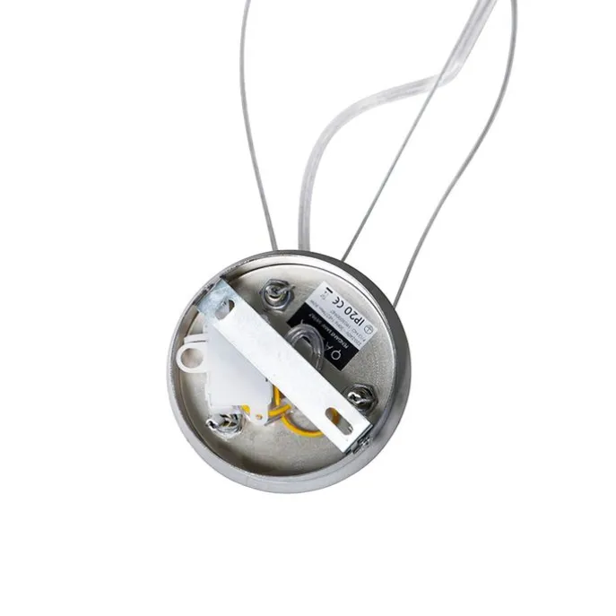 Moderne Hängelampe weiß mit Silber 50cm - Magna