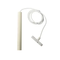 Moderne Hängelampe Weiß und Beige für 1-phasiges Schienensystem - Slimline Keno