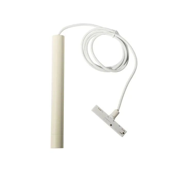 Moderne Hängelampe Weiß und Beige für 1-phasiges Schienensystem - Slimline Keno