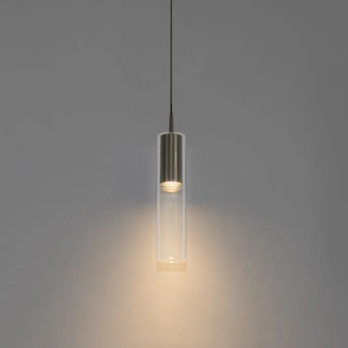 Moderne Hängeleuchte Gunmetal für 1-phasiges Schienensystem - Iconic Lloyd