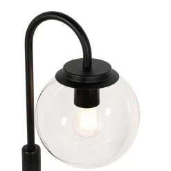 Moderne Laterne schwarz mit Klarglas 104 cm IP44 - Sfera