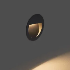 Moderne LED-Wandeinbauleuchte schwarz IP65 - Gem