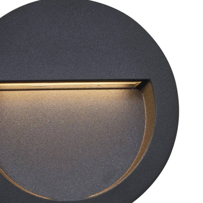 Moderne LED-Wandeinbauleuchte schwarz IP65 - Gem