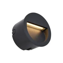 Moderne LED-Wandeinbauleuchte schwarz IP65 - Gem