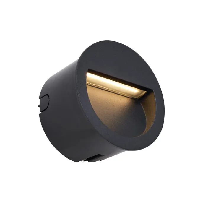 Moderne LED-Wandeinbauleuchte schwarz IP65 - Gem
