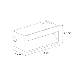 Moderne LED-Wandeinbauleuchte schwarz 16cm inkl. LED IP65 - Mert