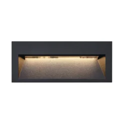 Moderne LED-Wandeinbauleuchte schwarz 16cm inkl. LED IP65 - Mert