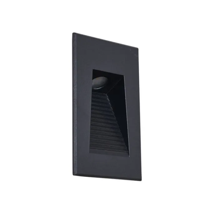 Moderne LED-Wandeinbauleuchte Schwarz 7cm inkl. LED IP65 - Trem