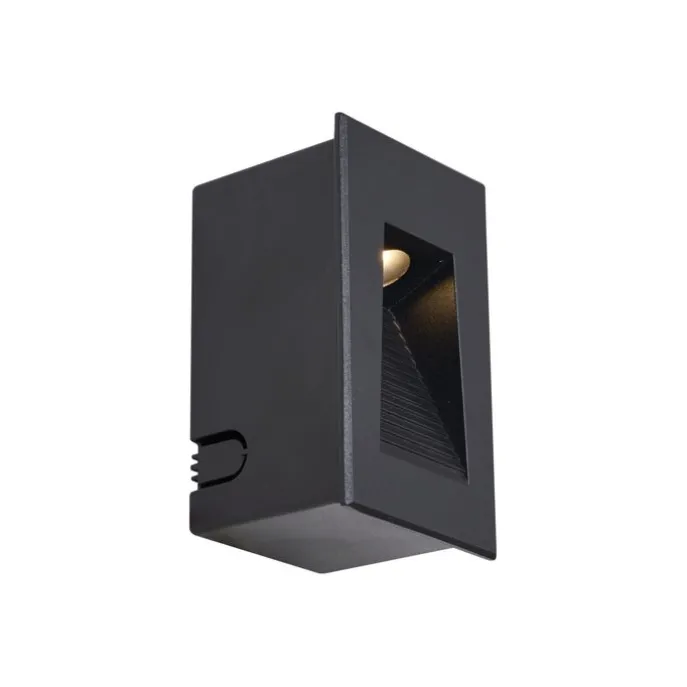 Moderne LED-Wandeinbauleuchte Schwarz 7cm inkl. LED IP65 - Trem