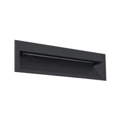 Moderne LED-Wandeinbauleuchte Schwarz 28cm inkl. LED IP65 - Mert
