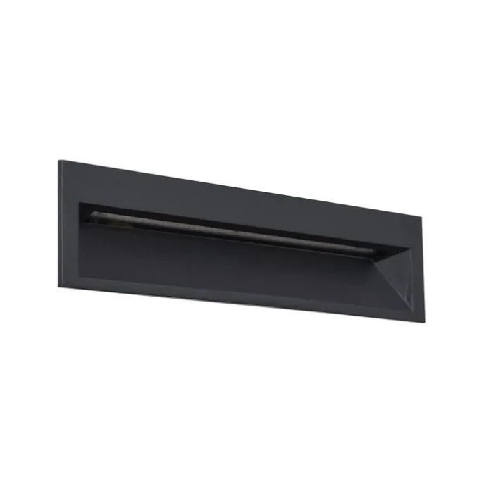 Moderne LED-Wandeinbauleuchte Schwarz 28cm inkl. LED IP65 - Mert