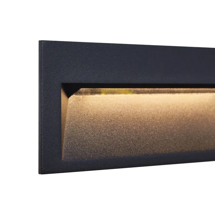 Moderne LED-Wandeinbauleuchte Schwarz 28cm inkl. LED IP65 - Mert