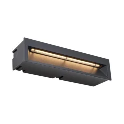 Moderne LED-Wandeinbauleuchte Schwarz 28cm inkl. LED IP65 - Mert