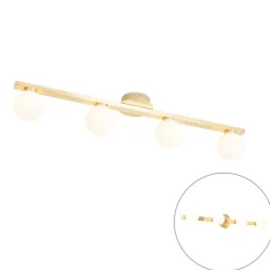 Moderne Messing-Deckenleuchte IP44 4-flammig - Cederic