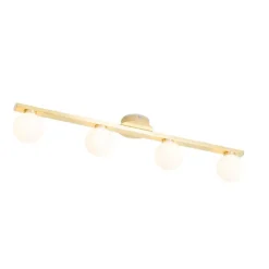 Moderne Messing-Deckenleuchte IP44 4-flammig - Cederic