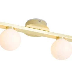 Moderne Messing-Deckenleuchte IP44 4-flammig - Cederic