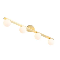 Moderne Messing-Deckenleuchte IP44 4-flammig - Cederic