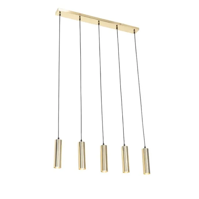 Moderne Messing-Hängelampe 5-flammig - Jeana