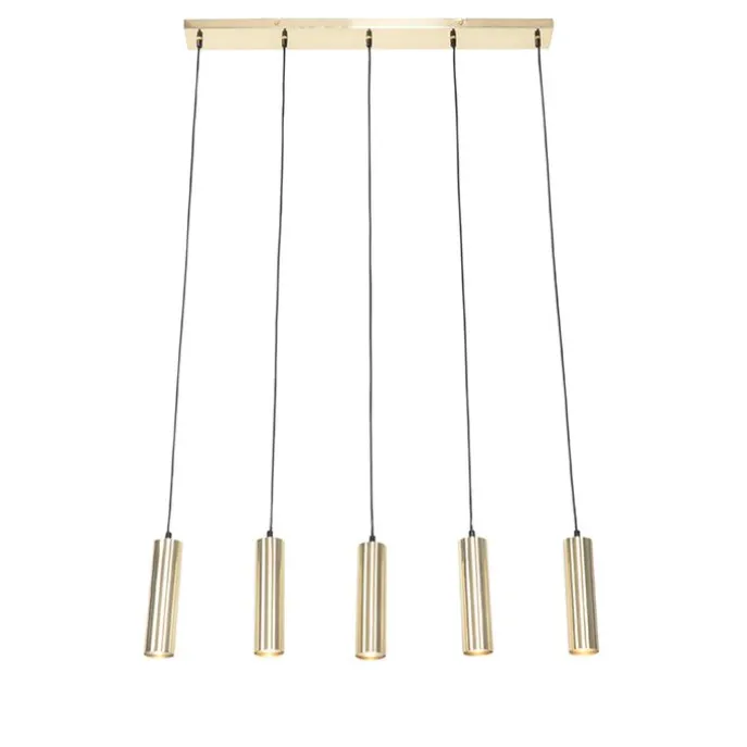 Moderne Messing-Hängelampe 5-flammig - Jeana