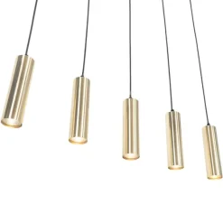 Moderne Messing-Hängelampe 5-flammig - Jeana