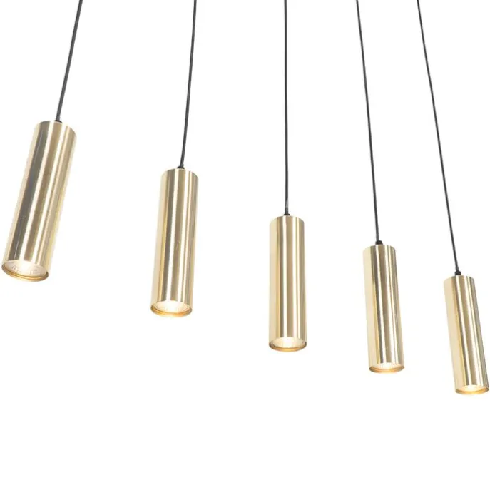 Moderne Messing-Hängelampe 5-flammig - Jeana