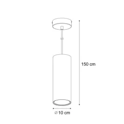 Moderne Pendelleuchte Beige GU10 50mm rund - Tubo