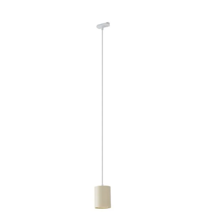 Moderne Pendelleuchte Beige mit Weiß für Schienensystem 1-phasig GU10 70mm - Iconic Holt