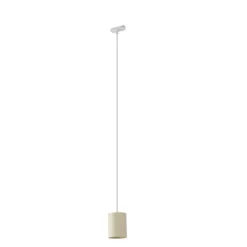 Moderne Pendelleuchte Beige mit Weiß für Schienensystem 1-phasig GU10 70mm - Iconic Holt