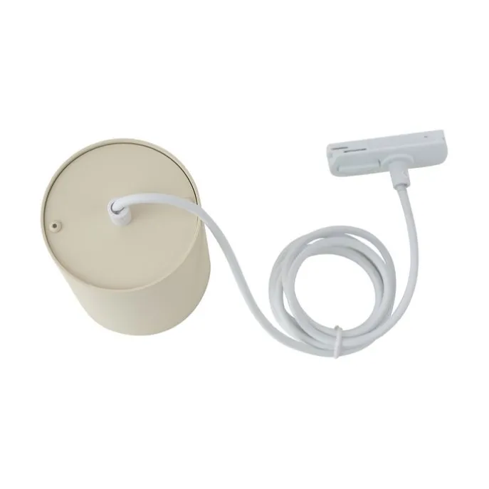 Moderne Pendelleuchte Beige mit Weiß für Schienensystem 1-phasig GU10 70mm - Iconic Holt