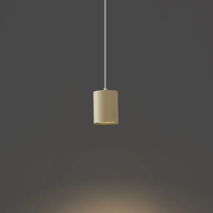 Moderne Pendelleuchte Beige mit Weiß für Schienensystem 1-phasig GU10 70mm - Iconic Holt