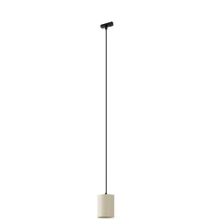 Moderne Pendelleuchte Beige mit Schwarz für Schienensystem 1-phasig GU10 70mm - Iconic Holt