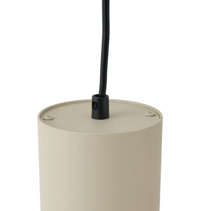 Moderne Pendelleuchte Beige mit Schwarz für Schienensystem 1-phasig GU10 70mm - Iconic Holt