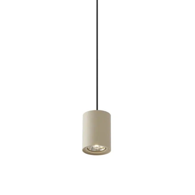 Moderne Pendelleuchte Beige mit Schwarz für Schienensystem 1-phasig GU10 70mm - Iconic Holt