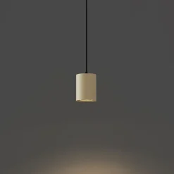 Moderne Pendelleuchte Beige mit Schwarz für Schienensystem 1-phasig GU10 70mm - Iconic Holt