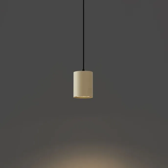 Moderne Pendelleuchte Beige mit Schwarz für Schienensystem 1-phasig GU10 70mm - Iconic Holt